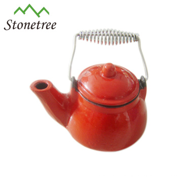 Heißer Verkaufs-chinesischer roter Emailleierbeschichtungs-Roheisen-Teekanne